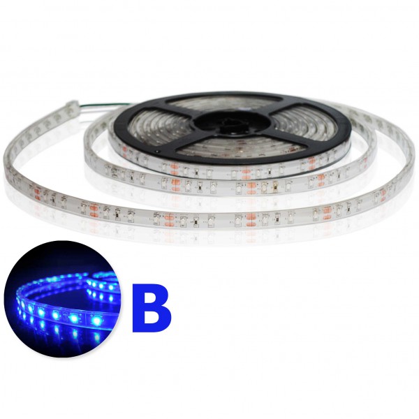 Flexibele Waterdichte IP68 LED strip Blauw 3528 60 LED/m - Per meter
